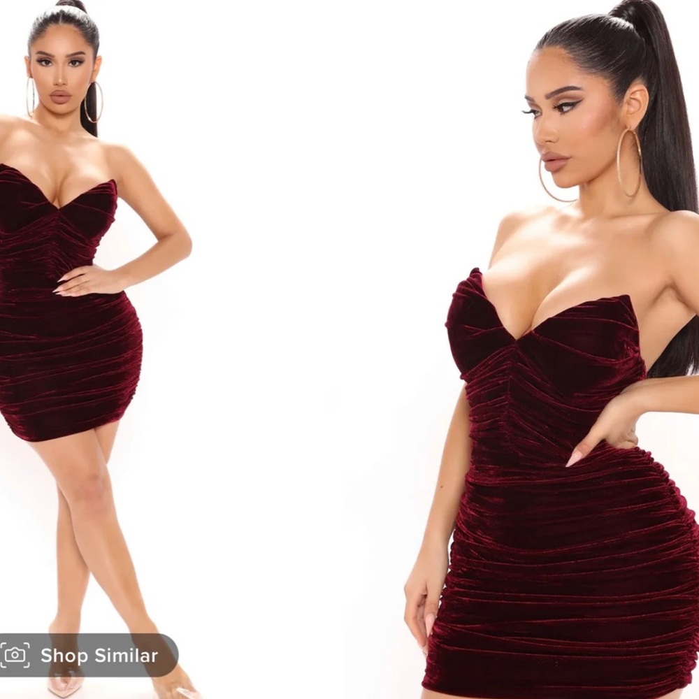Velvet mini dress
